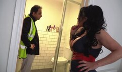 Hot Milf Negotiates discount with Plumber