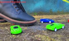 Small toy cars suffering