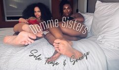 Domme Sisters' Sole Tease & Sneeze