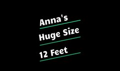 Anna's Huge Size 12 Feet! (Small)
