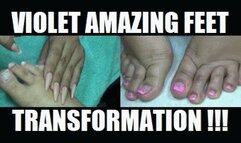 FOOT FETISH 240916KVIOC VIOLET PEDICURE TRANSFORMATION SEXY FEET (FULL HD MP4 VERSION)
