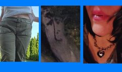 ASMR OUTDOORS TIT FLASHING IN CAR FLASH AND DROOL