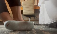 Smelling my dirty socks