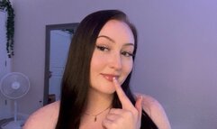 Sucking on sloppy wet fingers JOI