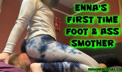 Enna's First Time Foot and Ass Smother!