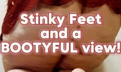 Big Feet Fetish JOI with a Big Booty View : Countdown to Cumming : Bootyful Bella Blast