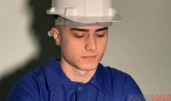 Maintenance Boy Tied Up And Turned Into Leather Slave