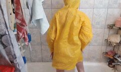 poncho shower feet fetish blowjob