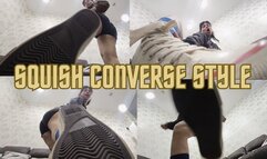 Squish you with my converse sneakers