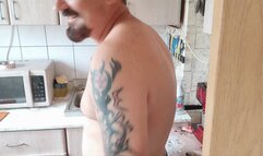 dishwashing pantsing ironing footjob cum on feet