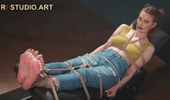 Brittany Strapped to the Bench Barefoot Part 2 – Foot Tickling After Bastinado (UHD 4K MP4)
