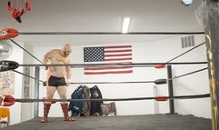 Mixed wrestling, ballbusting and oral oh my!