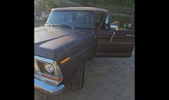 Sexy and spicy Tulip cranking by the lake in the old Ford truck (Part One)