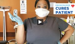 Thick Ebony Nurse Cures Patient Medical POV