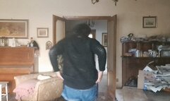 SHINY WELLIES AND JEAN SHORTS