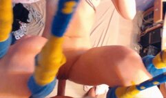 pussy creampie doggy fuck blowjob gas mask fetish