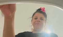 My slave is in the toilet and devours my farts