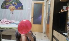 balloon fetish food sploshing blowjob jeans fetish