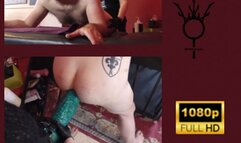 Green crocodile dildo big ass