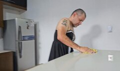 Belting Punishment for the Birthday of the sissy french maid by Katherine