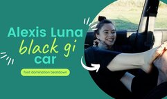 Alexis Luna black gi car foot domination
