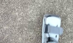 Tempest walking to get insoles