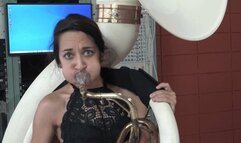 Freya Tries Out the Sousaphone (MP4 - 720p)