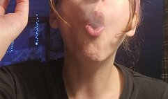 Practicing To Blow O's And The Occasional Cough