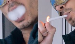 Smoking Marlboro Lights 100s SLOWMO