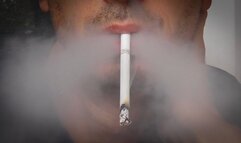 Smoking Muratti red 100s IYF closeup 190924