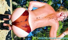 Sandra Jayde 09-09-24 Nothing more exciting than playing with a water jet in the middle of summer facing the sea and in a swimsuit