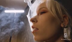 Smoking in PVC top 4K MP4