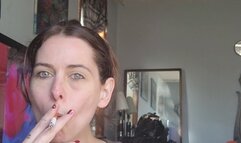 Relaxing , Smoking and Small Coughs