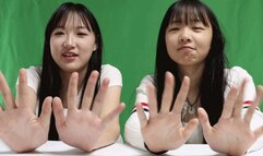 Asian XINXIN MENGMENG hand worship 4K