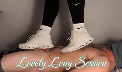 Long Session - Shoes To Heels To Barefeet - With Cumshot - Low Angle