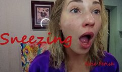 Sneezing while doing make up