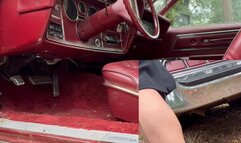 By myself, FLOORING the old beater ford