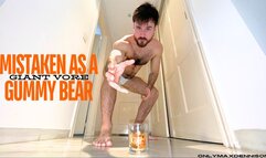 Mistaken for a gummy bear giant vore