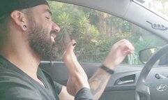 I love teasing him and this time in the car going to the mall