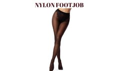 NYLON FOOTJOB - Erotic Pantyhose Humping, Nylon Stocking Mesmerize