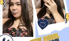 New Model Hannah - Smoking White Cigarette - No Audio