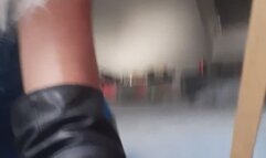 smoking leather milf