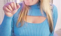 Double fisting smoking and cock!!!