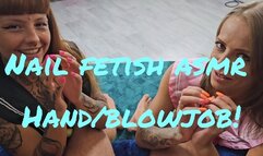 NAIL  ASMR! BLOWJOB AND SPIT PLAY!