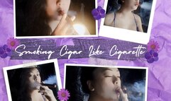 Smoking Cigar like Cigarette - Custom - Audible - Close Up