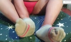 Dirtyblackhot itchy stank Grey socks again