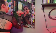 Your Goth Boyfriend Gags On Your Cock