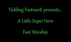 A Little Super Hero Foot Worship