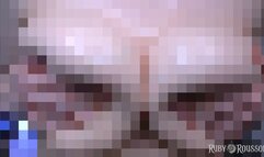 Censored Mindless Slave to Busty Goddess - Oily Tits Tease and Pixilated Mind Fuck
