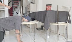 You are gonna be my human chair either way!